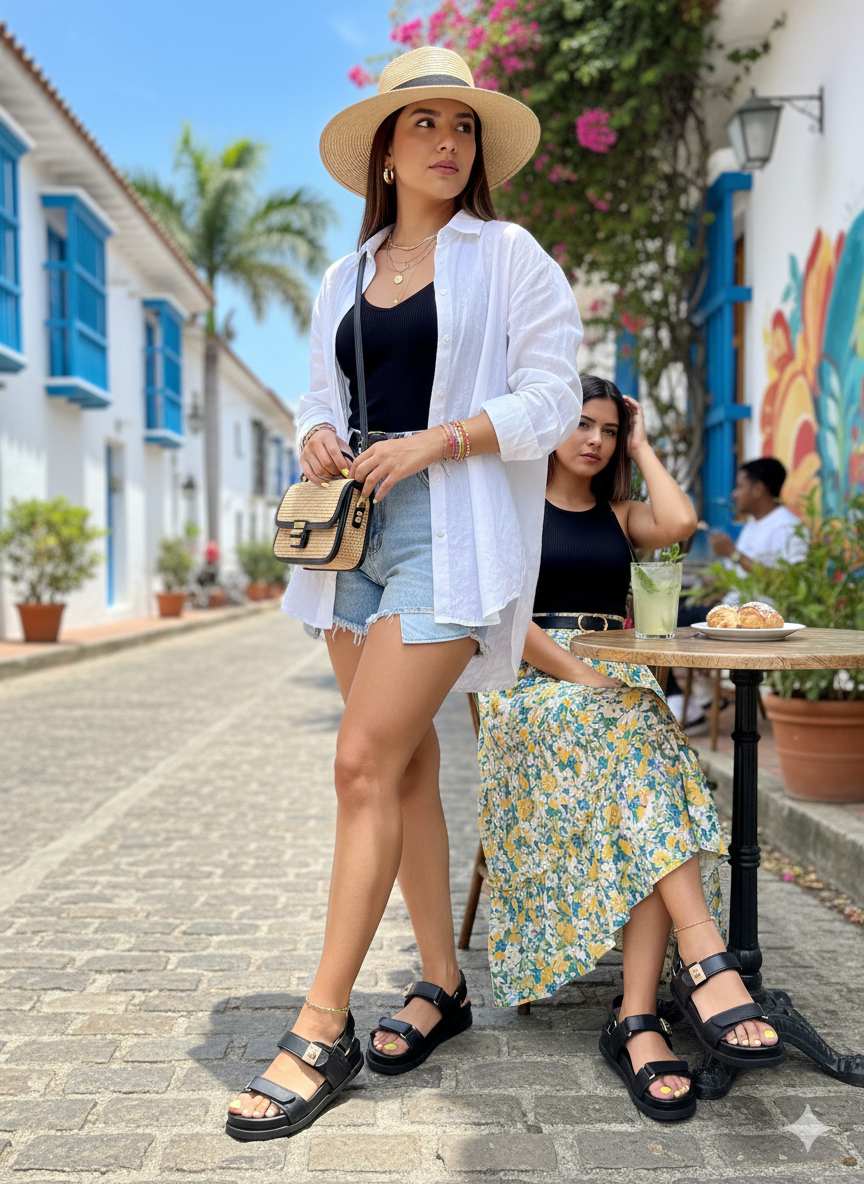 Sandalia tipo canoa, urban tendencia