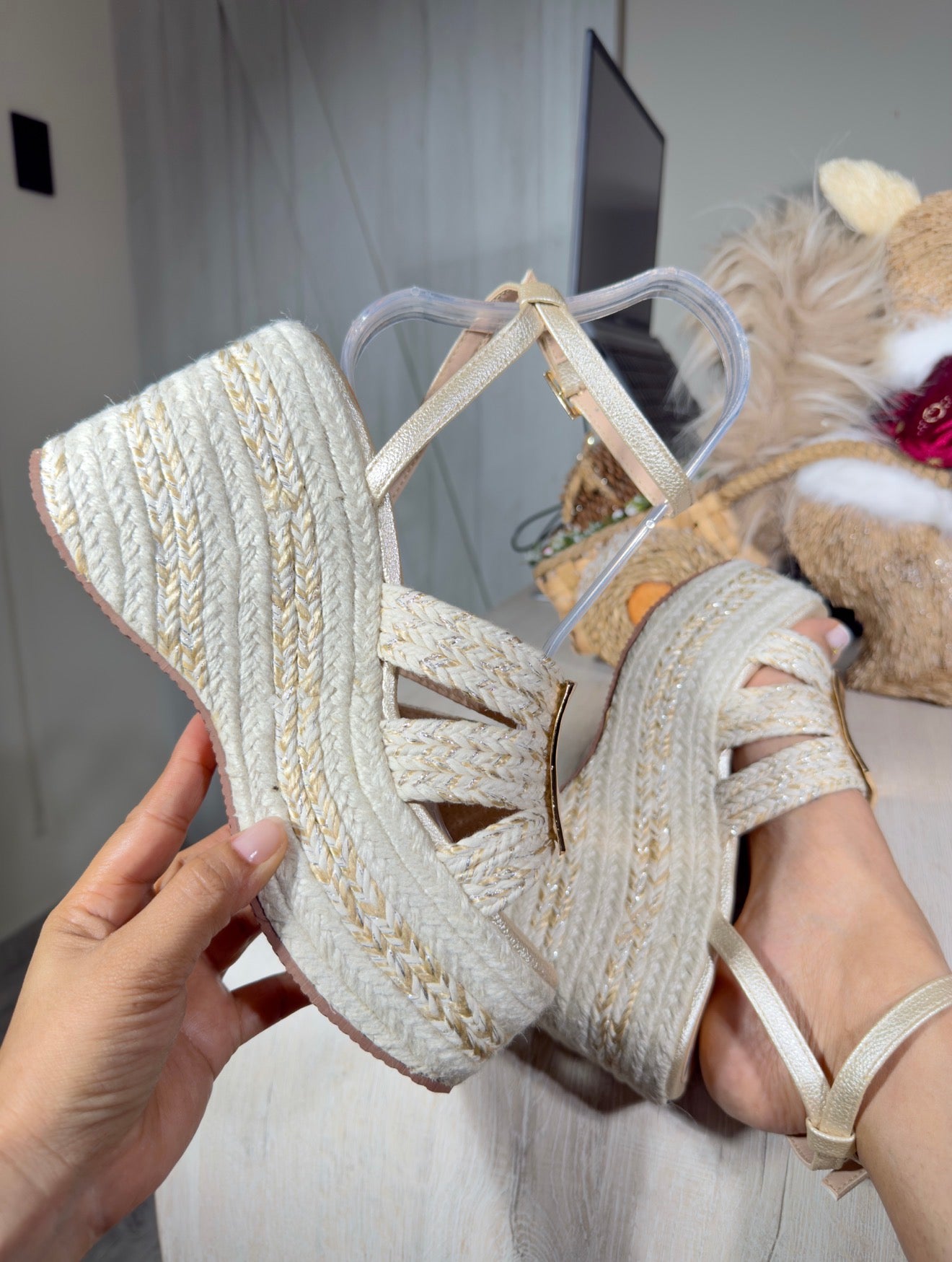 Plataforma en yute altura 9 cm