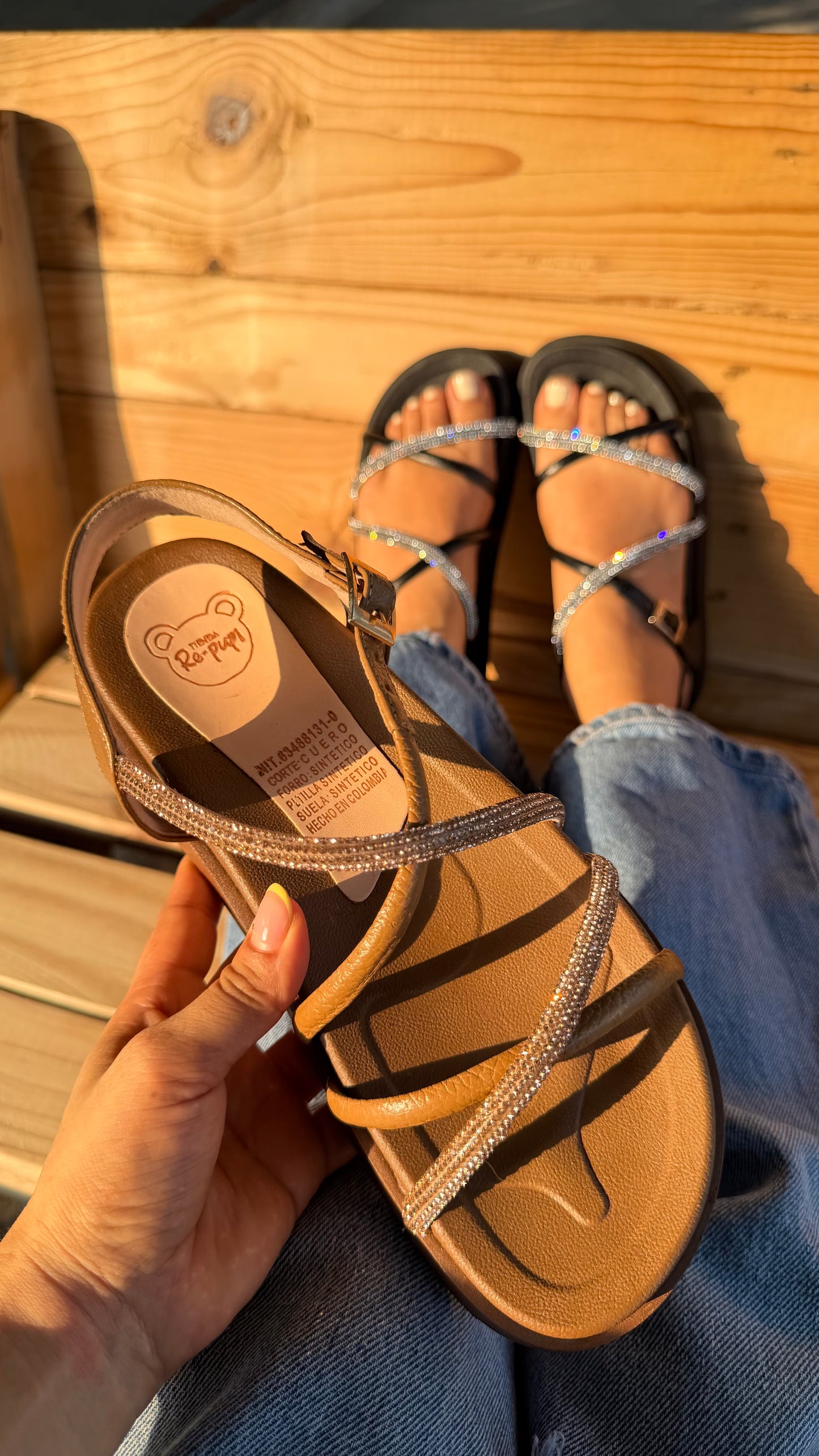Sandalias tipo canoas Glow 💥
