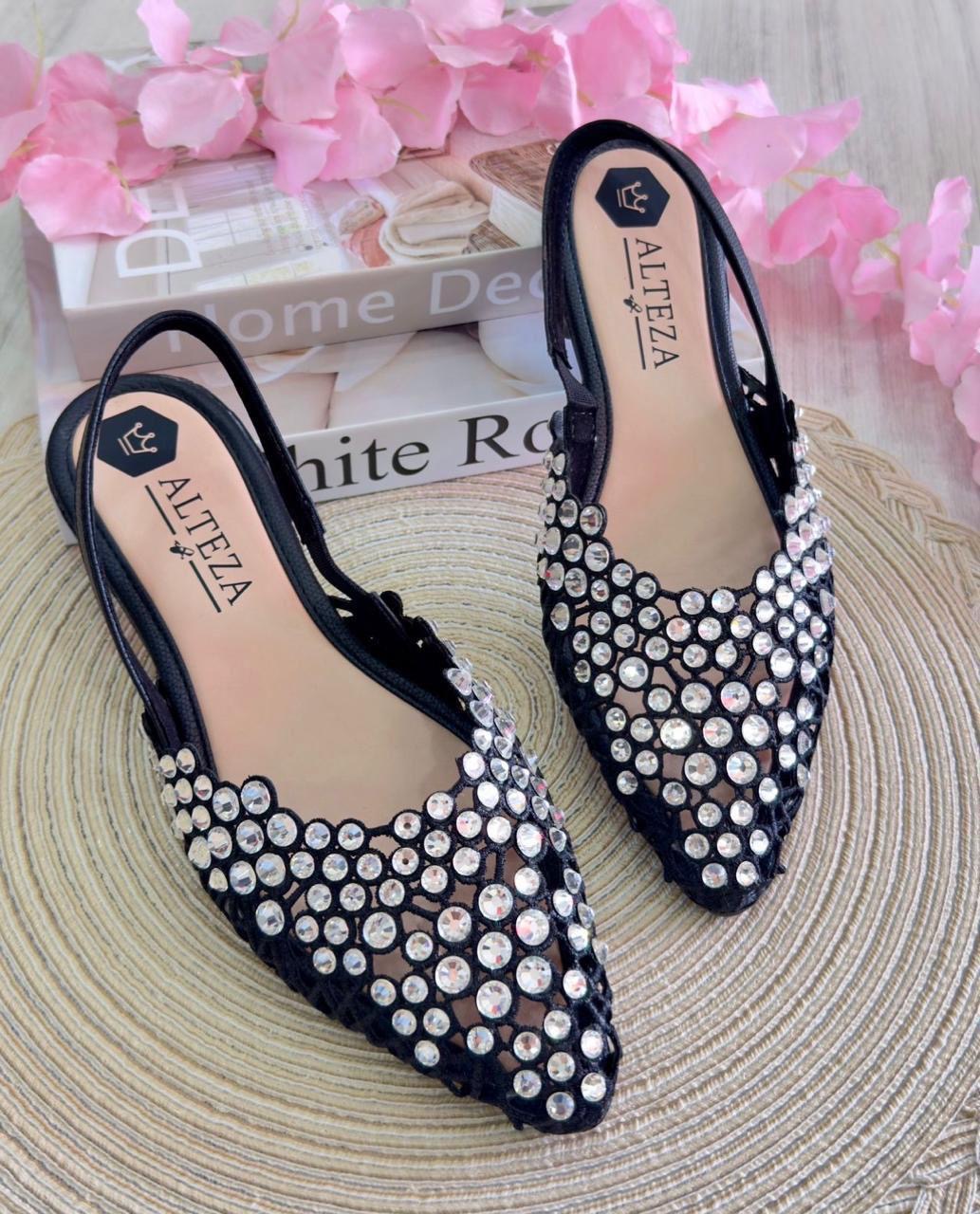 Baletas de lujo con cristales