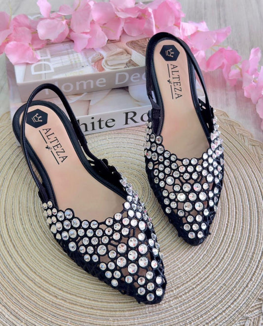 Baletas de lujo con cristales