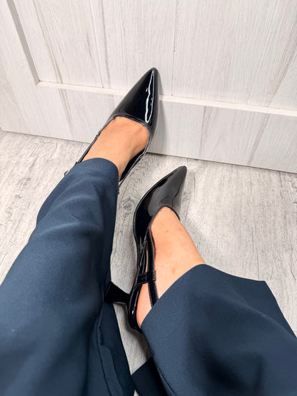 Stilettos slingback charol clásico