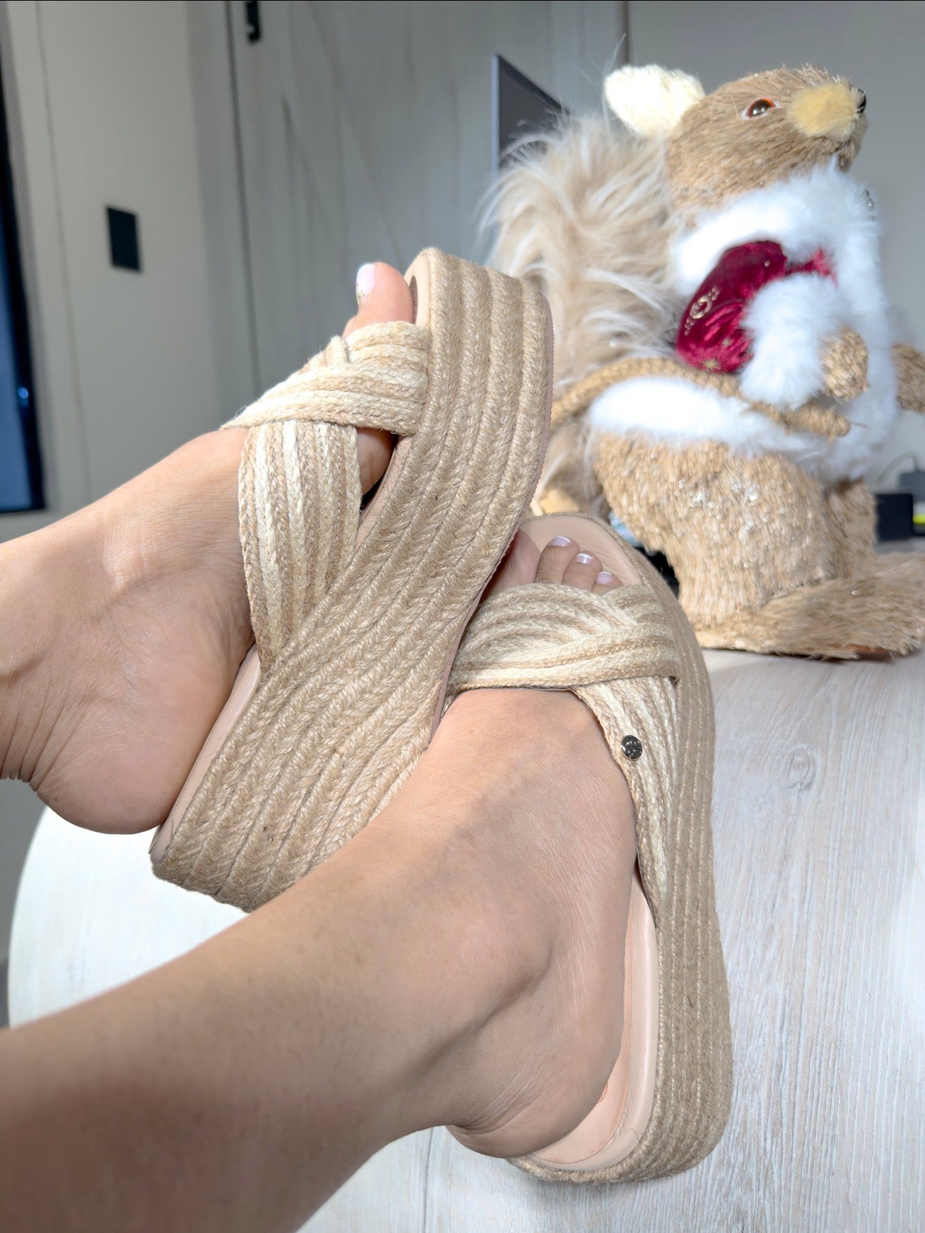 Plataforma en yute altura 7 cm