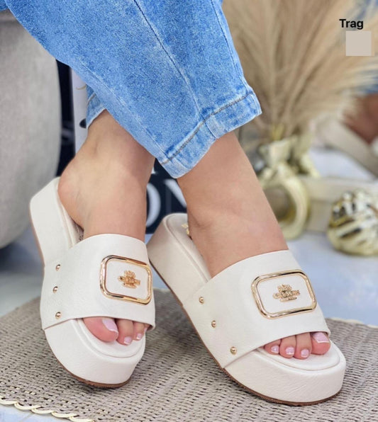 Sandalia plataforma, luxe