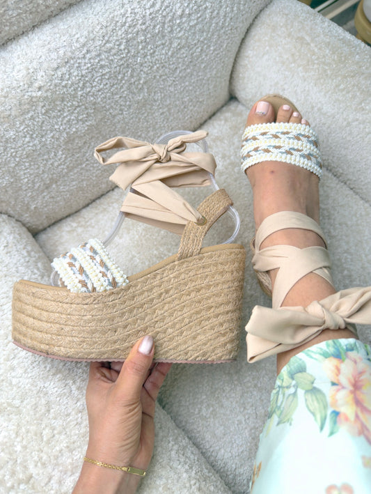 Plataforma en yute, altura 11 cm