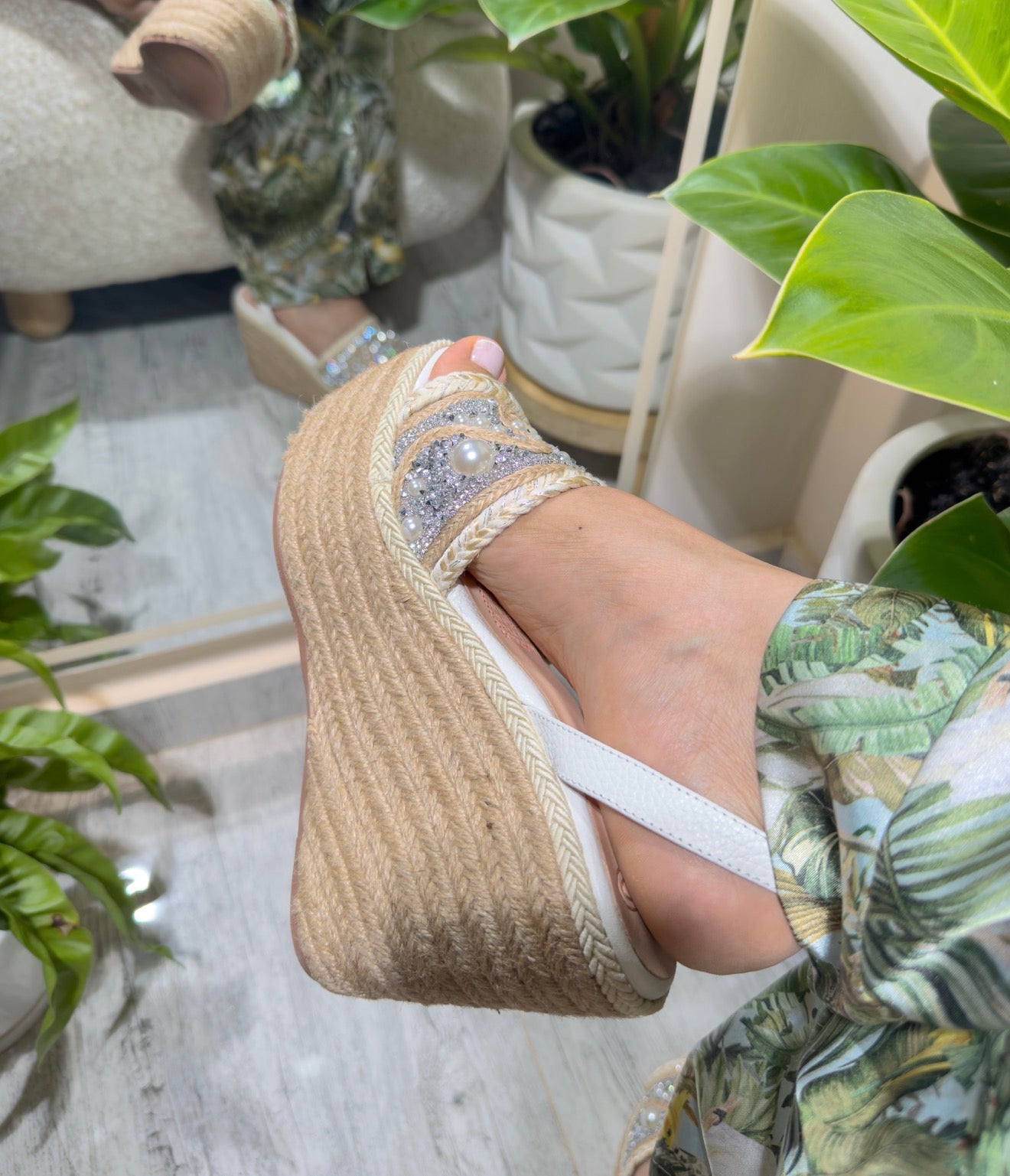 Plataforma en yute altura 11 cm