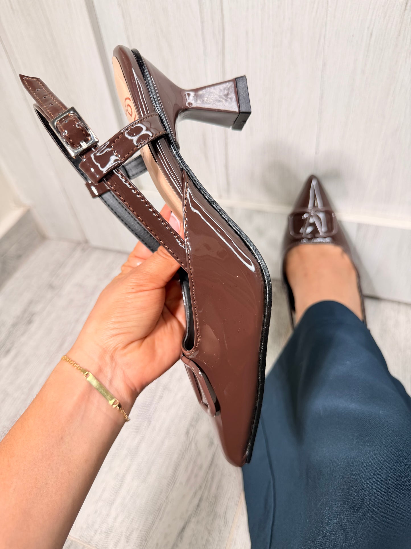 Stiletto Slingback chocolate 🍫