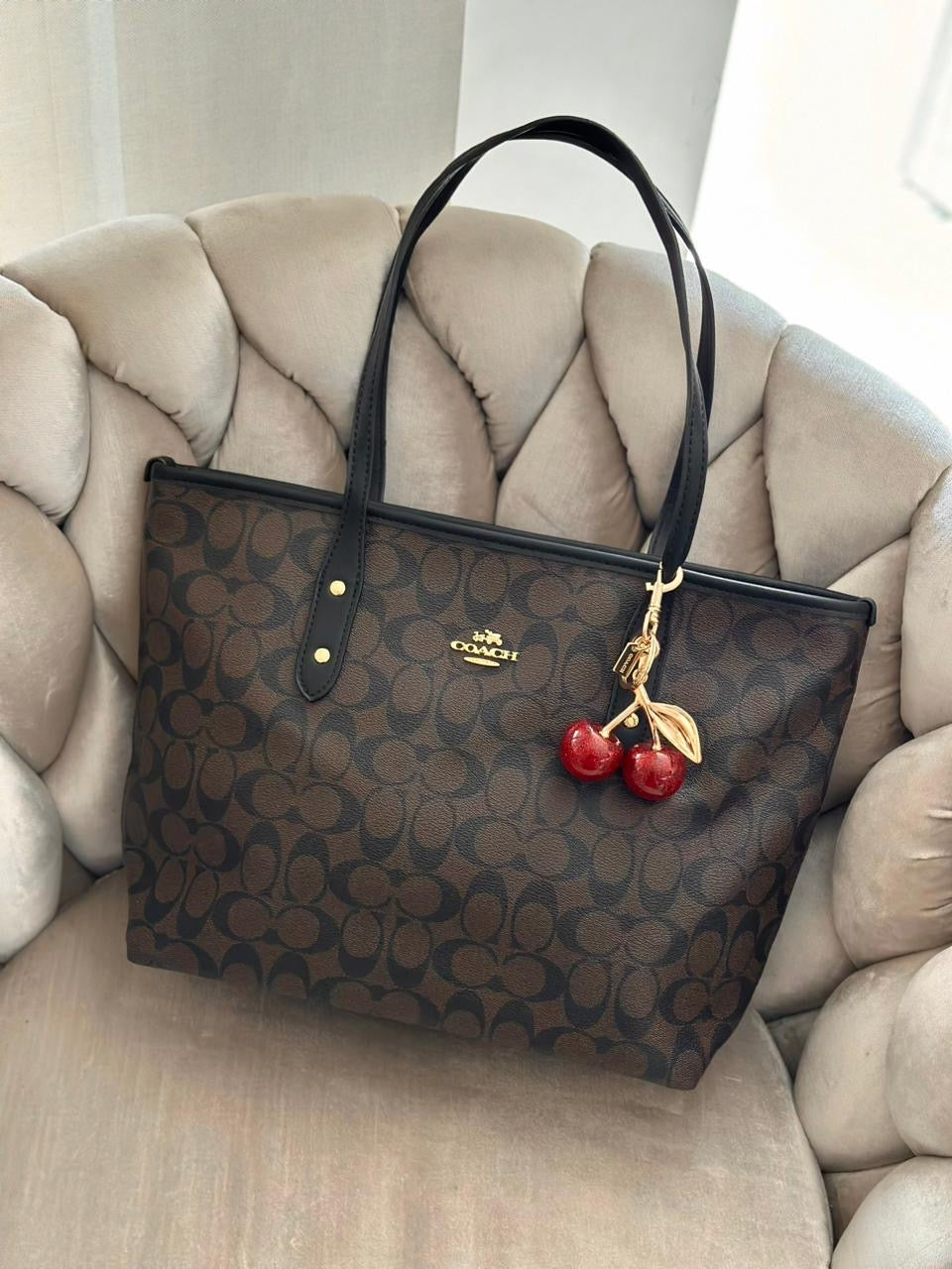 Bolso de viral con detalle de cereza 🍒