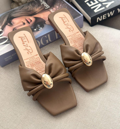 Sandalia plana minimalist gold